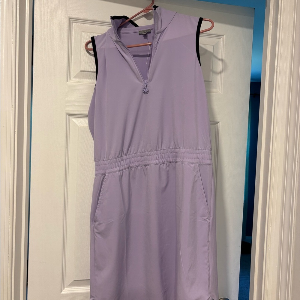 T by Talbots Sun Well UPF 50 Polo Dress